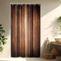 Rustic Brown Striped Shower Curtain Abstract Ombre Vintage Modern Masculine