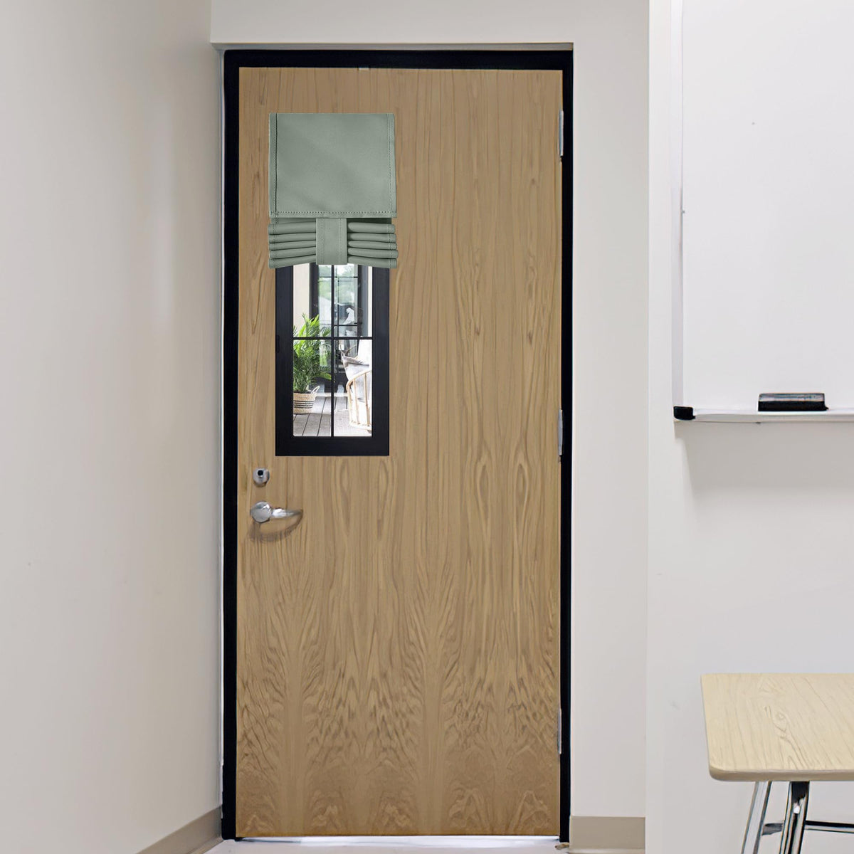 RYB HOME Blackout French Door Curtain, No Drill, W26 x L69, Black, 1 Panel