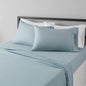 Amazon Basics Lightweight Super Soft Easy Care Breathable Microfiber 4 Piece Bed Sheets Set with 14-Inch Deep Pockets, Full, Navy Blue, Solid