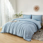 PERFEMET 5 Pieces Lavender Purple Comforter Set Twin Girls Pom Bedding Sets