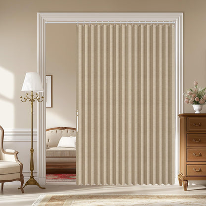 AJAZZ Blackout Accordion Door Magnetic Door Curtain Folding Closet Doors Curtain Invisible for Bedroom Room Living Room Doorway, Grey 42" W x 78" L, 1 Panel