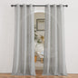 NICETOWN Semi Sheer Linen Ivory Curtains for Bedroom, W52xL84, 2 Panels