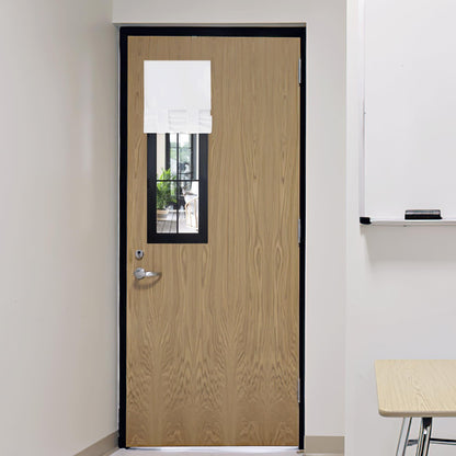 RYB HOME Blackout French Door Curtain, No Drill, W26 x L69, Black, 1 Panel