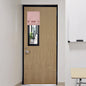 RYB HOME Blackout French Door Curtain, No Drill, W26 x L69, Black, 1 Panel