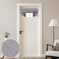 HOMEIDEAS 100% Blackout Linen Door Curtains for French Door 26x68 Inch