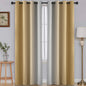 SimpleHome Ombre Black to Grey White Curtains for Living Room 52Wx84L