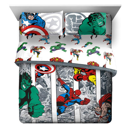 KPOP Demon Hunters Twin Comforter Set 5 Piece Kids Cartoon Bedding, Purple