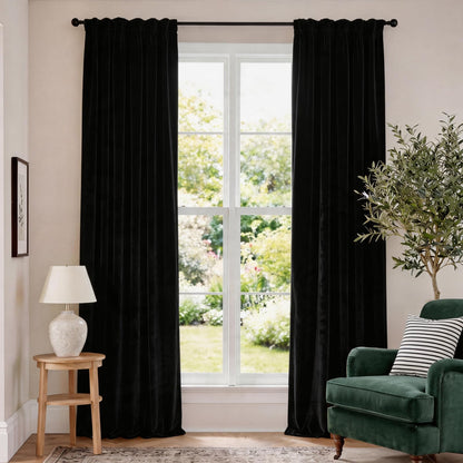 Lazzzy Blackout Curtains Thermal Insulated Curtains Room Window Drapes Super Soft Luxury Curtains for Living Room Bedroom Rod Pocket 2 Panels, 96 Inch Lined | Beige