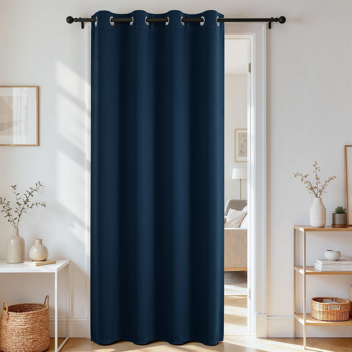 Joydeco Blackout Patio Sliding Door Curtains, Privacy Room Divider Curtains