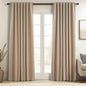 Topfinel Cream Linen Blackout Curtains 84 Inch Long for Bedroom Living Room, Ivory Pinch Pleat Back Tab Full Blackout Drapes Farmhouse Boho Curtains for Window, White Neutral Curtains 52" X 84" 7 FT