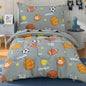 david's kids 4 Piece Toddler Bedding Set - Soft Breathable Toddler Bedding Set for Boys Girls, Includes Quilted Comforter, Flat Sheet, Fitted Sheet and Pillowcase, Dinosaur Navy