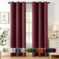 MIULEE Blackout Curtains for Bedroom 2 Panels 40 x 84 Inch Long Black