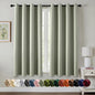 MIULEE Blackout Curtains for Bedroom 2 Panels 40 x 84 Inch Long Black