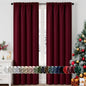 MIULEE Halloween Black Blackout Curtains for Bedroom Room 40"x63" 2 Panels
