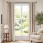 Lazzzy Blackout Curtains Thermal Insulated Curtains Room Window Drapes Super Soft Luxury Curtains for Living Room Bedroom Rod Pocket 2 Panels, 96 Inch Lined | Beige