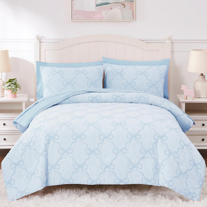 Twin Comforter Set with Sheets for Girls-5 Pieces Twin Bedding Sets