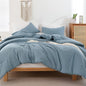 ROSGONIA King Size Comforter Set Olive Green, 3pcs (1 Boho Comforter & 2 Pillowcases), Lightweight Bedding Blanket All Season Bedspreads Quilt