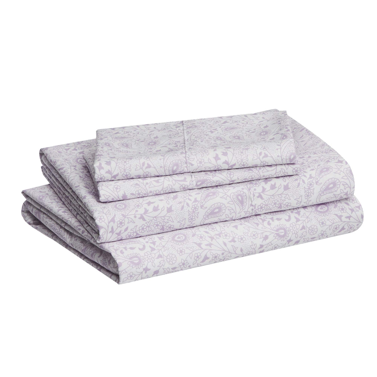 Amazon Basics Lightweight Super Soft Easy Care Breathable Microfiber 4 Piece Bed Sheets Set with 14-Inch Deep Pockets, Full, Navy Blue, Solid