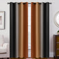 SimpleHome Ombre Black to Grey White Curtains for Living Room 52Wx84L