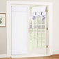 RYB HOME Blackout French Door Curtain, No Drill, W26 x L69, Black, 1 Panel