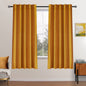 MIULEE Velvet Curtains 52x84 inches 2 Panels Olive Green Blackout Curtains