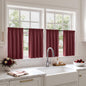 MIULEE Black Blackout Curtains 63 Inch Length for Bedroom Set of 4 Panels