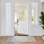 RYB HOME Blackout French Door Curtain, No Drill, W26 x L69, Black, 1 Panel