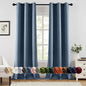 MIULEE Blackout Curtains for Bedroom 2 Panels 40 x 84 Inch Long Black
