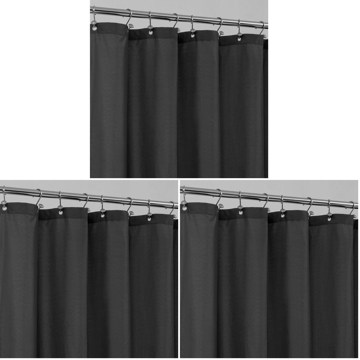 ALYVIA SPRING Waterproof Fabric Shower Curtain or Liner White, 72x72