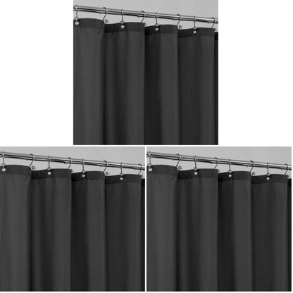 ALYVIA SPRING Waterproof Fabric Shower Curtain or Liner White, 72x72