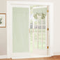 RYB HOME Blackout French Door Curtain, No Drill, W26 x L69, Black, 1 Panel