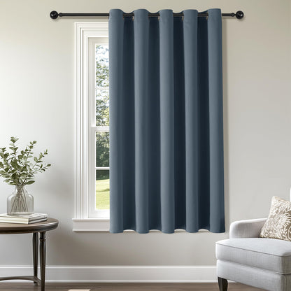ChrisDowa Blackout Curtains Door Curtain for Doorway Privacy Closet Drapes