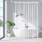 EurCross 9G Clear Shower Curtain Liner 72 x 78 inches Long with 5 Magnet Weights, Heavy Duty Weighted Premium PEVA Plastic Shower Curtain Liner for Bathroom, Without Hooks