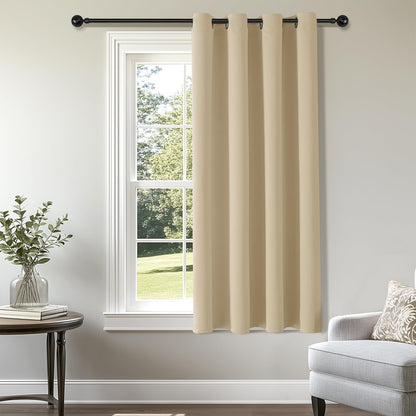 ChrisDowa Blackout Curtains Door Curtain for Doorway Privacy Closet Drapes