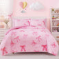 Twin XL Comforter Set for Girls Colorful Checkered Bed in a Bag 5 Pieces