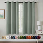 MIULEE Blackout Curtains for Bedroom 2 Panels 40 x 84 Inch Long Black