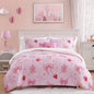 Twin Comforter Set for Girls-3 Pieces Mermaid Glow in the Dark Bedding Sets