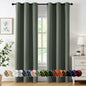 MIULEE Blackout Curtains for Bedroom 2 Panels 40 x 84 Inch Long Black