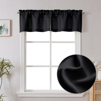 Chyhomenyc 2 Panels White Kitchen Curtains 36 Inch Length Tier Curtain