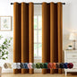 MIULEE Blackout Curtains for Bedroom 2 Panels 40 x 84 Inch Long Black