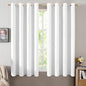 MIULEE 100% Blackout Linen Curtains for Bedroom 52x84 Inches Natural Beige