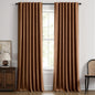 MIULEE 100% Blackout Linen Curtains for Bedroom 42 x 84 Inch Ivory 2 Panels