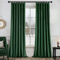 MIULEE Velvet Curtains 52x84 inches 2 Panels Olive Green Blackout Curtains