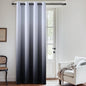 SimpleHome Ombre Black to Grey White Curtains for Living Room 52Wx84L