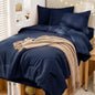 MUXHOMO Full Comforter Set 7 Pieces, Soft Bed in a Bag, Beige