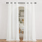 NICETOWN Semi Sheer Linen Ivory Curtains for Bedroom, W52xL84, 2 Panels