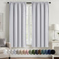 MIULEE Halloween Black Blackout Curtains for Bedroom Room 40"x63" 2 Panels