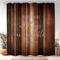 Rustic Brown Striped Shower Curtain Abstract Ombre Vintage Modern Masculine