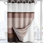 No Hook Shower Curtain with Liner Set Hotel Waffle Burgundy 72W X 75L