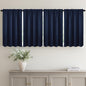 MIULEE Black Blackout Curtains 63 Inch Length for Bedroom Set of 4 Panels
